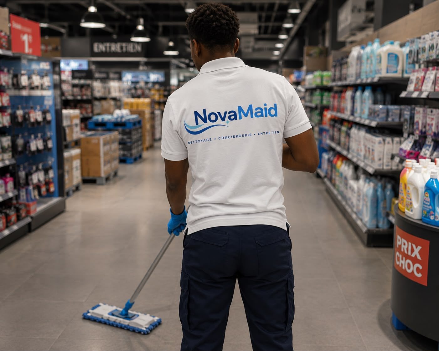 Équipe NovaMaid réalisant un entretien régulier